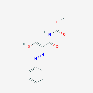 ethyl N-[(Z)-3-hydroxy-2-phenyldiazenylbut-2-enoyl]carbamate