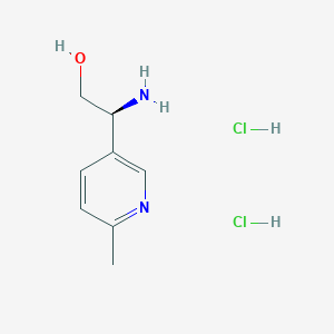 (2S)-2-amino-2-(6-methylpyridin-3-yl)ethanol;dihydrochloride