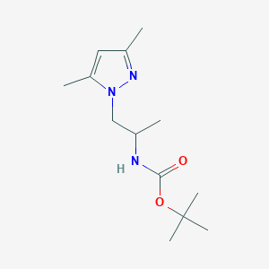 tert-butyl (1-(3,5-dimethyl-1H-pyrazol-1-yl)propan-2-yl)carbamate