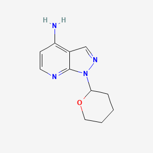 1-(tetrahydro-2H-pyran-2-yl)-1H-pyrazolo[3,4-b]pyridin-4-amine