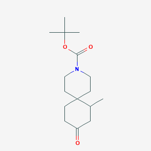 Tert-butyl 7-methyl-9-oxo-3-azaspiro[5.5]undecane-3-carboxylate