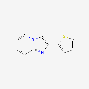 molecular formula C11H8N2S B1305622 2-(Thiophen-2-yl)imidazo[1,2-a]pyridine CAS No. 4045-03-8