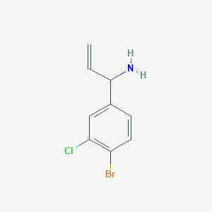 1-(4-Bromo-3-chlorophenyl)prop-2-EN-1-amine