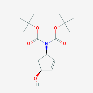 (1r-cis)-Bis(1,1-dimethylethyl)-4-hydroxy-2-cyclopentenylimidodicarbonate