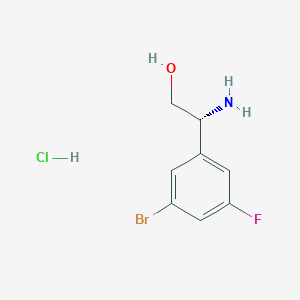 (R)-2-Amino-2-(3-bromo-5-fluorophenyl)ethan-1-OL hcl