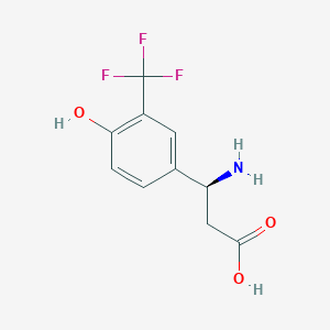 (3S)-3-Amino-3-[4-hydroxy-3-(trifluoromethyl)phenyl]propanoic acid