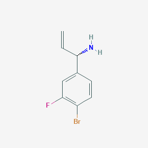 (1S)-1-(4-Bromo-3-fluorophenyl)prop-2-enylamine