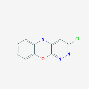 molecular formula C11H8ClN3O B1305638 2-Chloro-10-methyl-3,4-diazaphenoxazine CAS No. 27225-84-9