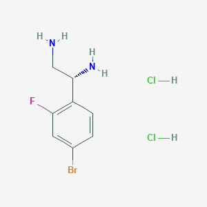 (1R)-1-(4-Bromo-2-fluorophenyl)ethane-1,2-diamine 2hcl