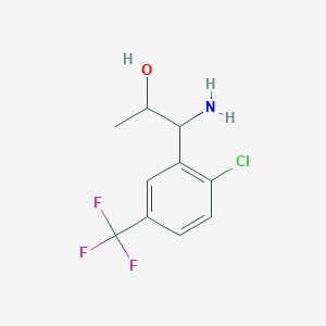 1-Amino-1-[2-chloro-5-(trifluoromethyl)phenyl]propan-2-OL