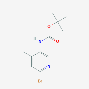 molecular formula C11H15BrN2O2 B13056504 Tert-butyl (6-bromo-4-methylpyridin-3-YL)carbamate 