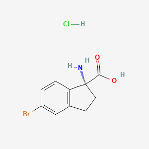 (R)-1-Amino-5-bromo-2,3-dihydro-1H-indene-1-carboxylic acid hcl