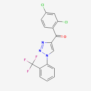 (2,4-dichlorophenyl){1-[2-(trifluoromethyl)phenyl]-1H-1,2,3-triazol-4-yl}methanone