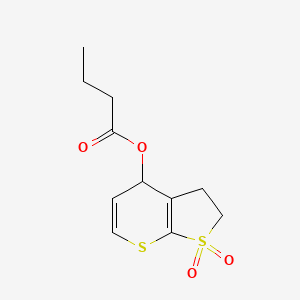 1,1-Dioxido-2,3-dihydro-4H-thieno[2,3-b]thiopyran-4-yl butyrate