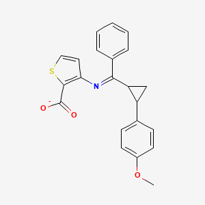 (Z)-{[2-(4-methoxyphenyl)cyclopropyl](phenyl)methylidene}aminothiophene-2-carboxylate