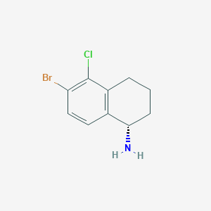 (S)-6-Bromo-5-chloro-1,2,3,4-tetrahydronaphthalen-1-amine