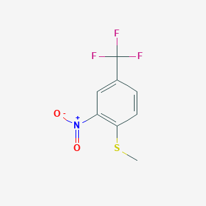 molecular formula C8H6F3NO2S B1305665 4-Methylthio-3-nitrobenzotrifluoride CAS No. 71236-96-9