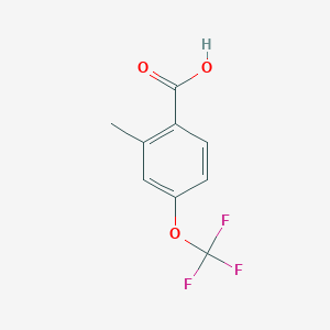 molecular formula C9H7F3O3 B1305670 2-methyl-4-(trifluoromethoxy)benzoic Acid CAS No. 261951-91-1