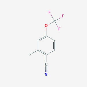 molecular formula C9H6F3NO B1305671 2-Methyl-4-(trifluoromethoxy)benzonitrile CAS No. 261951-92-2