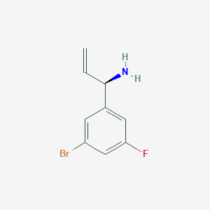 (1R)-1-(3-Bromo-5-fluorophenyl)prop-2-enylamine