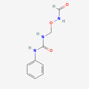 N-[(phenylcarbamoylamino)methoxy]formamide