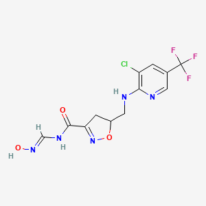 5-({[3-chloro-5-(trifluoromethyl)-2-pyridinyl]amino}methyl)-N-[(hydroxyamino)methylene]-4,5-dihydro-3-isoxazolecarboxamide