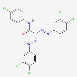 N-(4-chlorophenyl)-1-[(E,Z)-N'-[(3,4-dichlorophenyl)amino]-N-[(3,4-dichlorophenyl)imino]carbamimidoyl]formamide