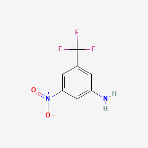 molecular formula C7H5F3N2O2 B1305688 3-硝基-5-(三氟甲基)苯胺 CAS No. 401-94-5