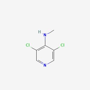 molecular formula C6H6Cl2N2 B13056918 3,5-dichloro-N-methylpyridin-4-amine 