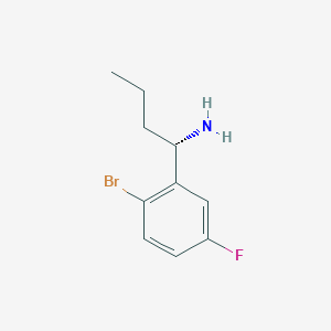 (S)-1-(2-Bromo-5-fluorophenyl)butan-1-amine