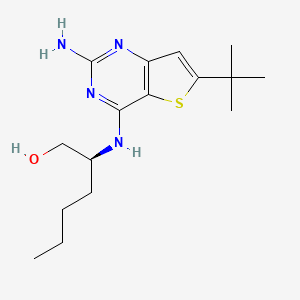 (S)-2-((2-Amino-6-(tert-butyl)thieno[3,2-D]pyrimidin-4-YL)amino)hexan-1-OL