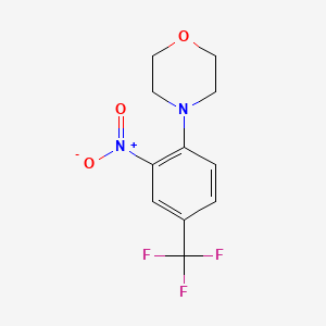 molecular formula C11H11F3N2O3 B1305696 4-[2-Nitro-4-(trifluoromethyl)phenyl]morpholine CAS No. 62054-72-2