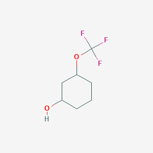 molecular formula C7H11F3O2 B13056975 3-(Trifluoromethoxy)cyclohexanol 