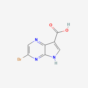 3-Bromo-5H-pyrrolo[2,3-b]pyrazine-7-carboxylicacid