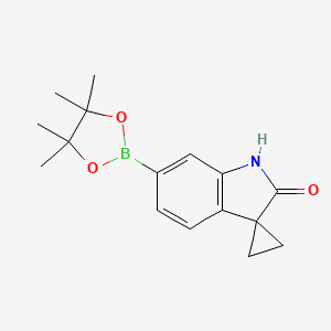 6'-(4,4,5,5-Tetramethyl-1,3,2-dioxaborolan-2-yl)spiro[cyclopropane-1,3'-indolin]-2'-one