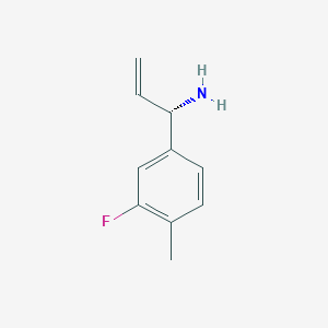 (1S)-1-(3-Fluoro-4-methylphenyl)prop-2-enylamine