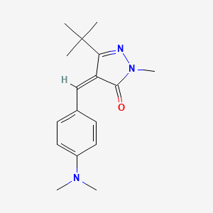 3-(tert-butyl)-4-{(Z)-[4-(dimethylamino)phenyl]methylidene}-1-methyl-1H-pyrazol-5-one