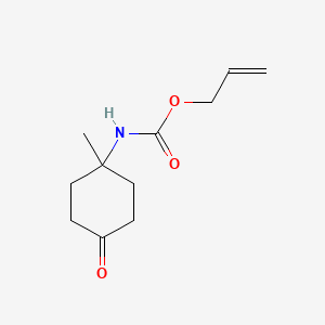 molecular formula C11H17NO3 B13057041 Allyl (1-methyl-4-oxocyclohexyl)carbamate 