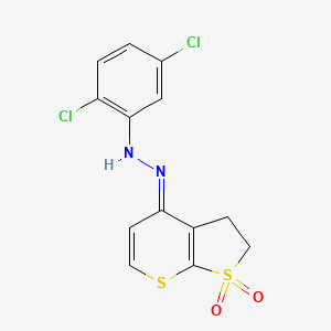 4-(2-(2,5-Dichlorophenyl)hydrazono)-2,3-dihydro-4H-thieno[2,3-b]thiopyran 1,1-dioxide