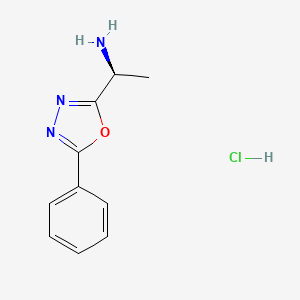 (S)-1-(5-Phenyl-1,3,4-oxadiazol-2-YL)ethan-1-amine hcl