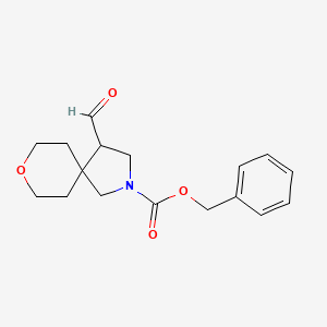 Benzyl 4-formyl-8-oxa-2-azaspiro[4.5]decane-2-carboxylate