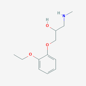 molecular formula C12H19NO3 B1305722 1-(2-Ethoxy-phenoxy)-3-methylamino-propan-2-ol CAS No. 14754-63-3