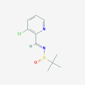 (R,E)-N-((3-Chloropyridin-2-YL)methylene)-2-methylpropane-2-sulfinamide