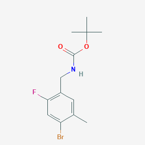 Tert-butyl (4-bromo-2-fluoro-5-methylbenzyl)carbamate