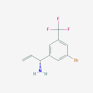 (1R)-1-[5-Bromo-3-(trifluoromethyl)phenyl]prop-2-enylamine