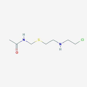 N-(((2-((2-Chloroethyl)amino)ethyl)thio)methyl)acetamide