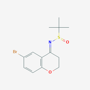 (R,E)-N-(6-Bromochroman-4-ylidene)-2-methylpropane-2-sulfinamide