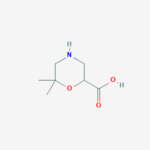 6,6-Dimethylmorpholine-2-carboxylic acid