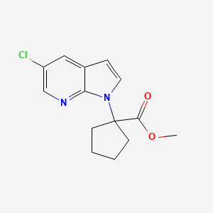 Methyl 1-(5-chloropyrrolo[2,3-b]pyridin-1-yl)cyclopentane-1-carboxylate