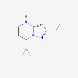 7-Cyclopropyl-2-ethyl-4H,5H,6H,7H-pyrazolo[1,5-a]pyrimidine